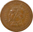 France 1 jeton Napoléon III - Jeton Bronze, Satirique, Type C - 1870 TTB+