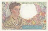 France 1943 5 Francs - Berger - 23-12-1943 - Série P.116 NEUF