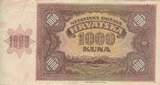 Croatie 1941 1000 Kuna - Jeune fille - Montagnes - 26-05-1941 - Série U TTB