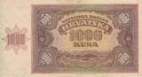 Croatie 1941 1000 Kuna - Jeune fille - Montagnes - 26-05-1941 - Série U TTB