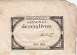 France  5 Livres - 10 Brumaire An II (31.10.1793) - Sign. Le Court - Série 8662 SUP