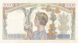 France 1943 5000 Francs - Victoire - 11-02-1943 - Série D.1170 SUP