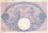 France 1906 50 Francs Bleu et Rose - 31-01-1906 - Série C.2867 TB