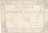 France  100 francs - 18 Nivose An III - 1794 - Sign. Oudry - Série 2246 TB