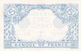 France 1915 5 Francs - Bleu - 15-06-1915 - Série X.6221 SUP