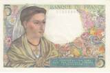 France 1943 5 Francs - Berger - 05-08-1943 - Série W.52 NEUF