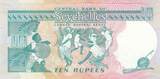 10 markkaa 10 Rupees - Banque centrale des Seychelles - 1989 - Série C SPL