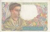 France 1947 5 Francs - Berger - 30-10-1947 - Série G.155 TTB+