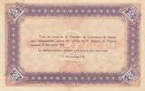 France 1918 2 Francs - Nancy - Chambre de Commerce - 11-11-1918 - Série A TTB