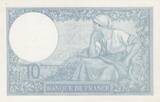 France 1941 10 Francs - Minerve - 09-01-1941 - Série X.83366 P.NEUF