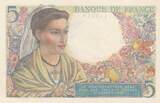 France 1945 5 Francs - Berger - 05-04-1945 - Série E.128 SUP+