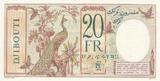 Djibouti  20 Francs au Paon ND (1932) - Spécimen - Neuf