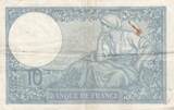 France 1939 10 Francs - Minerve - 28-09-1939 - Série J.72924 TTB