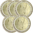 Lot de 5 x 2 Euros Commémo. Allemagne 2006 - Schleswig Holstein (les 5 ateliers) UNC