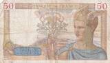 France 1937 50 Francs Cérès - 25-02-1937 - Série X.5705 PTTB