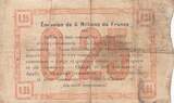 France 1915 25 Centimes - Fourmies - Bon Régional - 24-10-1915 - Sixième série TB
