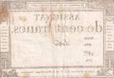 France  100 Francs - 18 Nivose An III - (07.01.1795) - Sign. Lenoir - Série 859 TTB