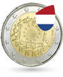 Pays-Bas 2015 2 Euros Commémo. Commune 2015 - 30 ans du drapeau européen UNC