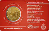 Saint-Marin  Chiesa dei Cappuccini - 50 centimes 2012 Coincard + Timbre BU