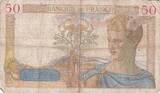 France 1937 50 Francs Cérès - 11-02-1937 - Série H.5613 TB