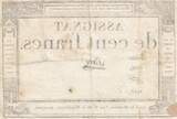 France  100 Francs - 18 Nivose An III - (07.01.1795) - Sign. Saxy - Série 2006 TTB