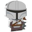 Ile Niue 2 dollars The Mandalorian STAR WARS Chibi - 1 Once Argent Couleur 2021 NEUF