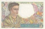 France 1943 5 Francs - Berger - 05-08-1943 - Série W.62 NEUF