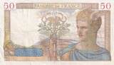 France 1939 50 Francs Cérès - 07-12-1939 - Série C.11566 TTB