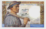 France 10 francs 10 Francs Mineur - 15-10-1942 Série Q.11 - SPL -