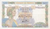France 500 francs 500 Francs La Paix - 17-10-1940 Série R.1157 -