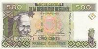 Guinée  500 Francs Femme - Exploitation minière - Série JE - 1998 NEUF