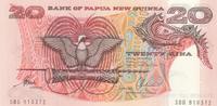 Papouasie-Nouvelle-Guinée 20 kina 20 Kina Oiseau de Paradis - Sanglier - Série SBD - 1988 -