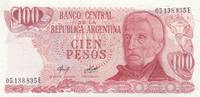 Argentine 100 peso 100 Peso, J. San Martin - Ushuaia J. San Martin - Port d'Ushuaia - 1978 -