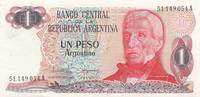 Argentine 1 peso argentino 1 Peso Argentino Argentino, J. San Martin - A - 1983 -