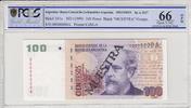 Argentine 100 pesos 100 pesos, M. Argentino Roca - 1999 - Spécimen - PCGS 66OPQ -
