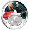 Tuvalu 1 Dollar Capitaine Picard et Locutus - 30 ans Star Trek the next Generation - 1 Dollar Argent (1 once) 2017 -