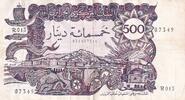 Algérie 500 dinars 500 Dinars - Vue de la ville - Galion et forteresse - 1970 - Série R.013 -