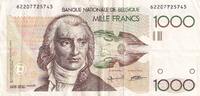 Belgique 1000 francs 1000 Francs - André Ernest Modeste Gretry - ND (1980-1996) - P.144a -