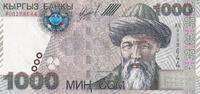 Kirghizstan 1000 som 1000 Som - Jusul Balasagbin - Montagnes - 2000 - Série AE - P.18 -