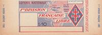 France 1/10 franc 1945 1/10 - 1 ère Division Française Libre - 1940-1945 NEUF