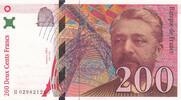France 200 francs 200 Francs - Gustave Eiffel - Tour Eiffel - 1996 - Série H.029 -