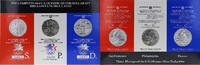 USA 1 Dollar 3 x 1 Dollar - Liberty, aigle - Jo de Los Angeles 1984 - Argent -