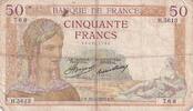 France 50 francs 50 Francs Cérès - 11-02-1937 - Série H.5613 -