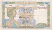 France 500 francs 500 Francs La Paix - 31-10-1940 - Série U.1319 -