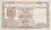 France 500 francs 500 Francs La Paix - 26-09-1940 - Série S.967 -