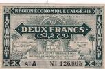 Algérie 2 francs Algérie 2 Francs Vert - Région économique - 31.01.1944 - Série A - P.99 -