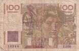 France 100 francs 100 Francs - Jeune Paysan - 07-04-1949 - Série U.320 -
