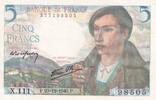 France 5 francs 5 Francs Berger - 23-12-1943 - Série X.111 -