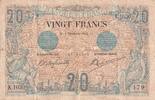 France 20 francs 20 Francs Noir - 03-12-1904 - Série K.1030 -