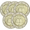 Allemagne 5 X 2 euros Lot de 5 x 2 Euros Commémo. 2007 - Traité de Rome (les 5 ateliers) UNC